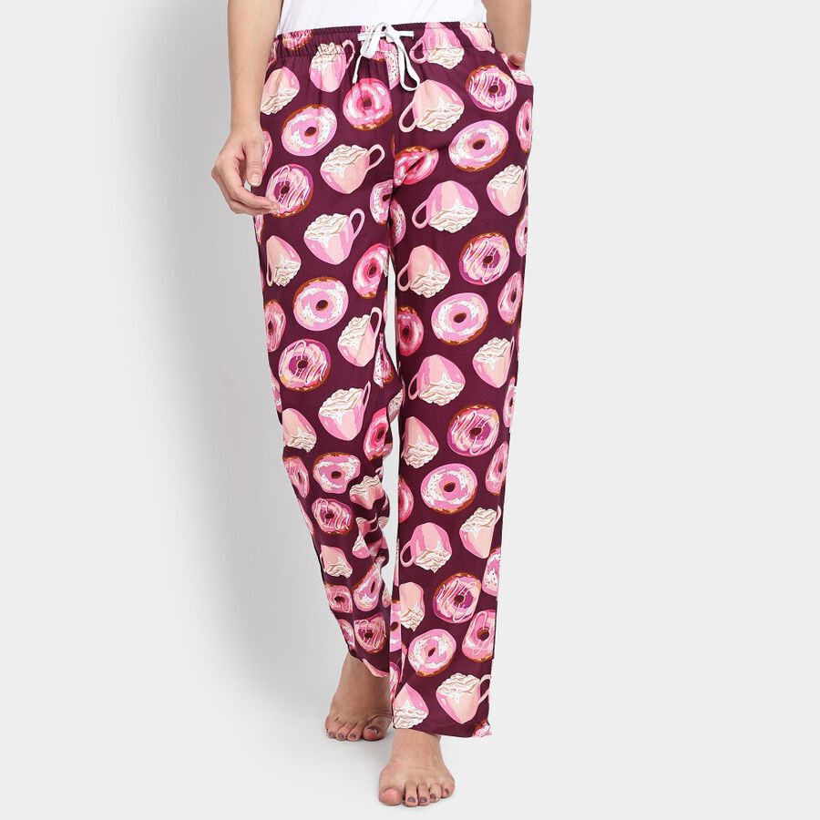 Ladies' Pyjama, मरून, large image number null