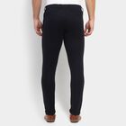 Men's Slim Fit Casual Trousers, Navy Blue, small image number null