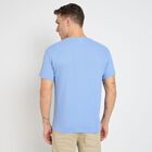 Men's Round Neck Half Sleeves T-Shirt, Light Blue, small image number null