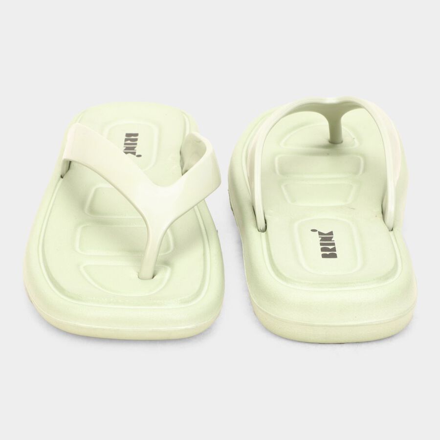 Womens Moulded Sliders, Green, large image number null