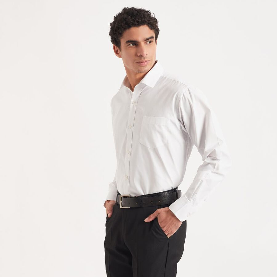 Men's Formal Shirt, White, large image number null