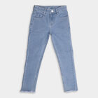 Girls' Jeans, हल्का नीला, small image number null