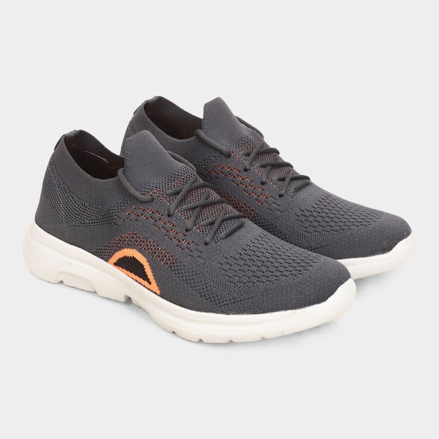 Mens Athleisure Sports Shoes, ग्रे, large image number null