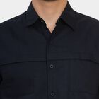 Men's 100% Cotton Casual Shirt, Navy Blue, small image number null