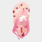 Kids Printed Flip Flops, Pink, small image number null