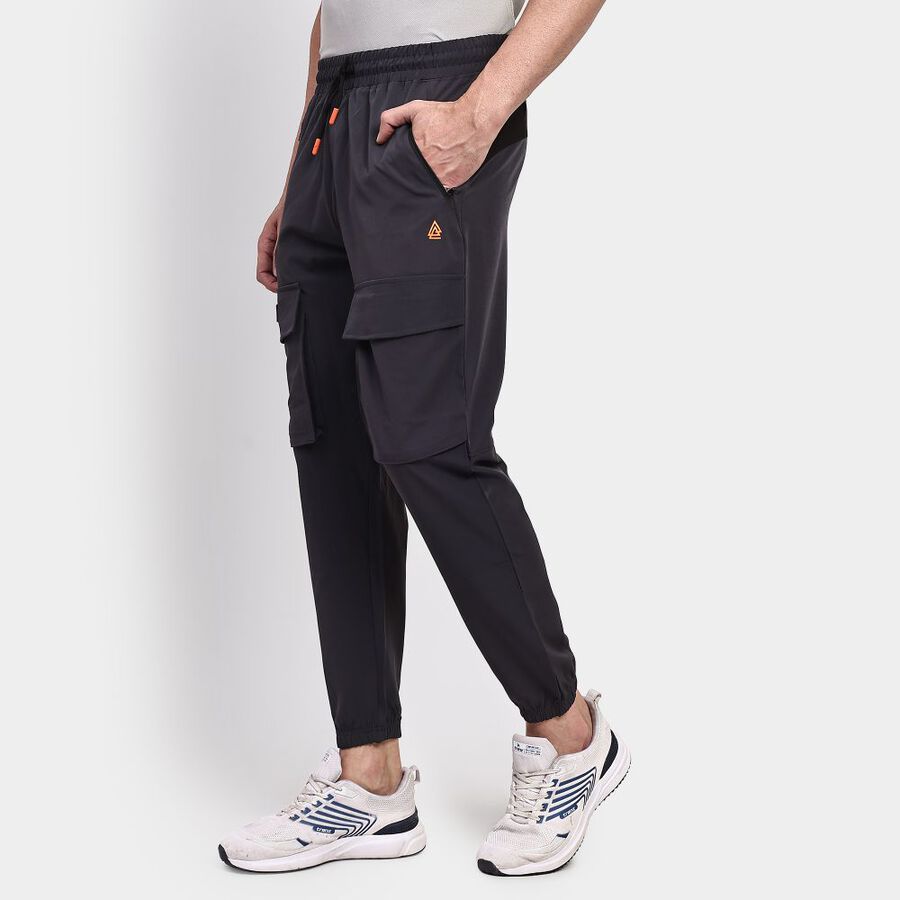 Men's Track Pants, गहरा ग्रे, large image number null