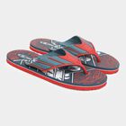 Mens Printed Flip Flops, Navy Blue, small image number null