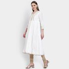 Ladies' Cotton Kurta, Off White, small image number null