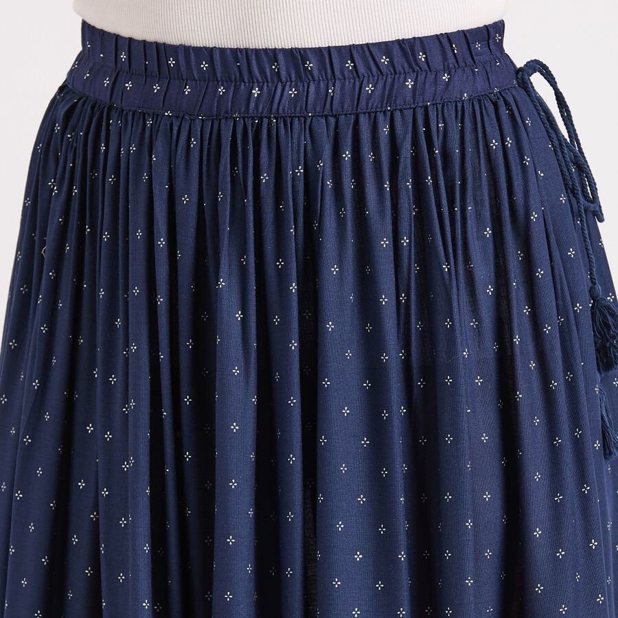 Ladies' Lehenga Skirt, Navy Blue, large image number null