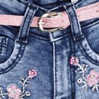 Girl's Jeans, मध्यम नीला, small image number null