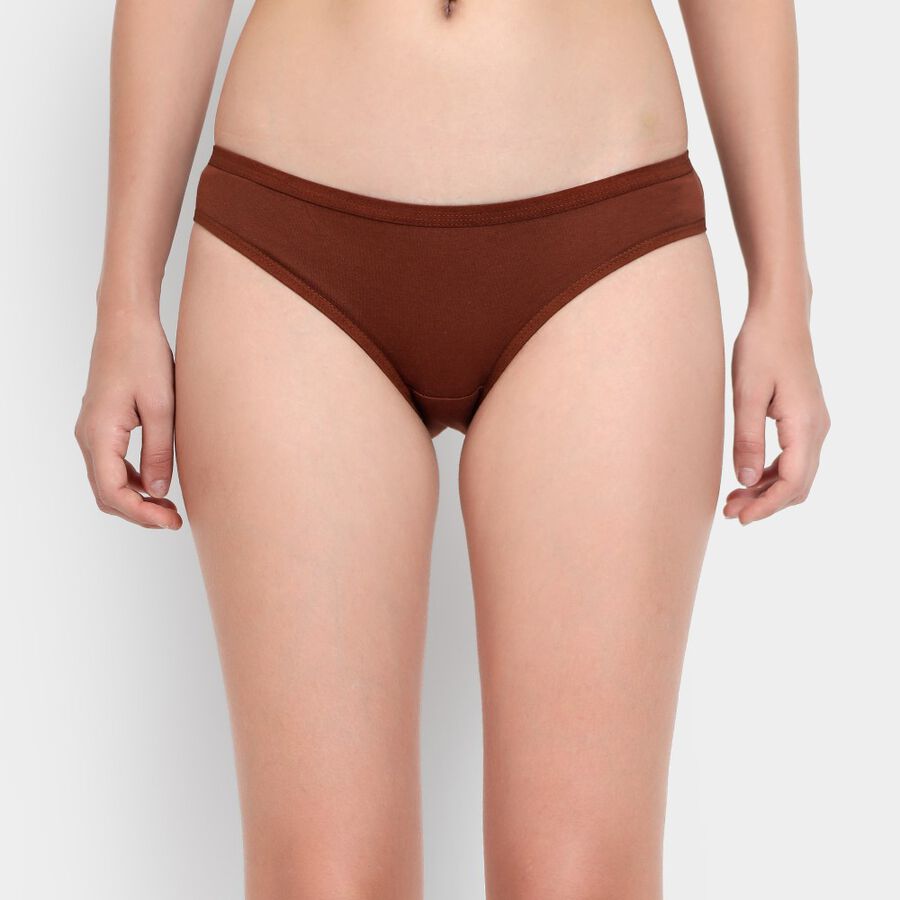 Ladies' Cotton Panty, Brown, large image number null