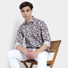 Men's Cotton Casual Shirt, भूरा, small image number null