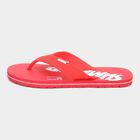 Mens Printed Flip Flops, Red, small image number null