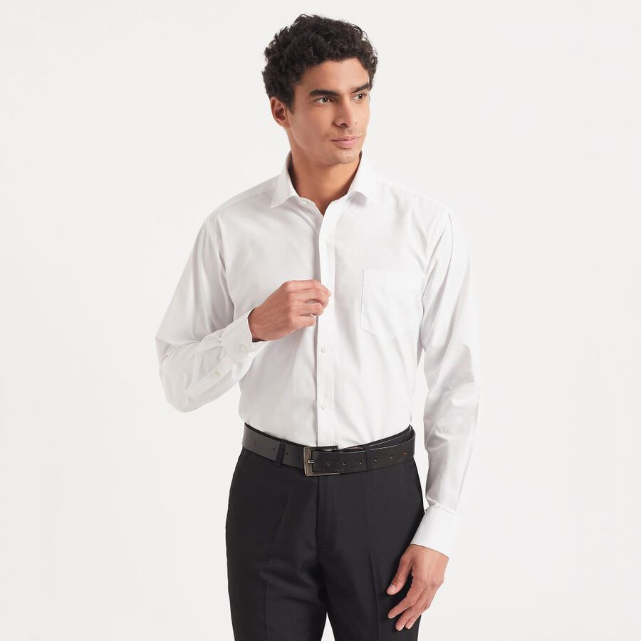 Men's Formal Shirt, White, large image number null