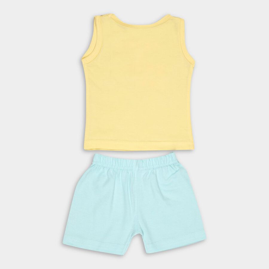 Infants' Cotton Short Set, Yellow, large image number null