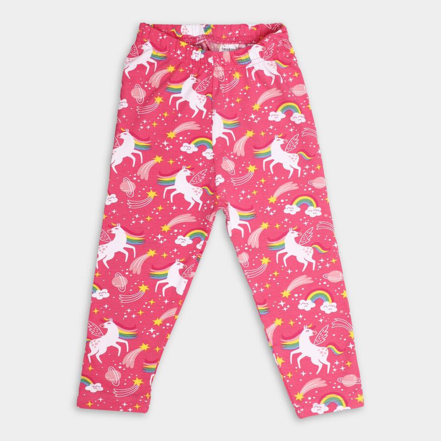 Girls' Legging, Pink, large image number null