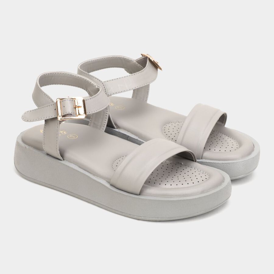 Womens Sandals, Grey, large image number null