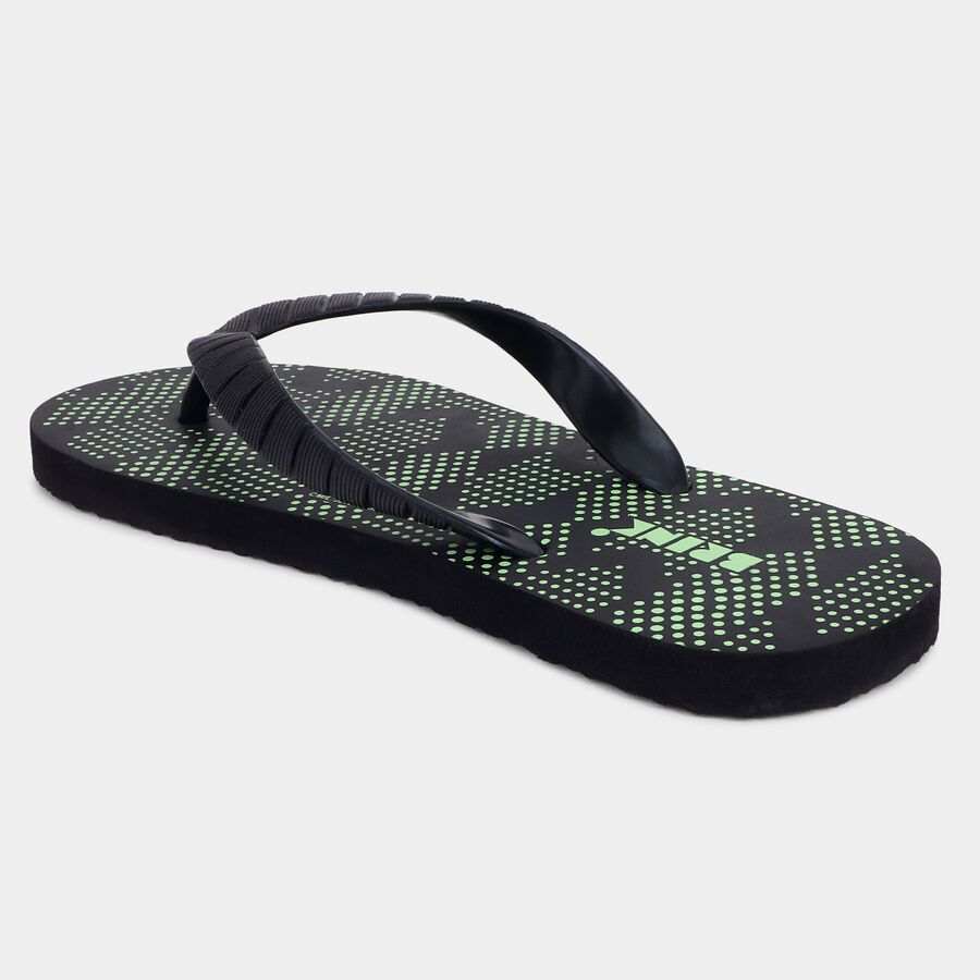 Men's Printed Slippers, Green, large image number null