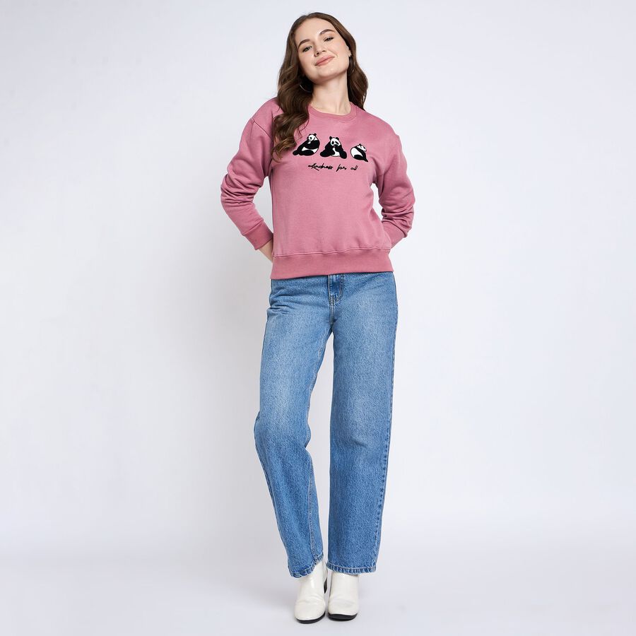 Ladies' Sweatshirt, Pink, large image number null