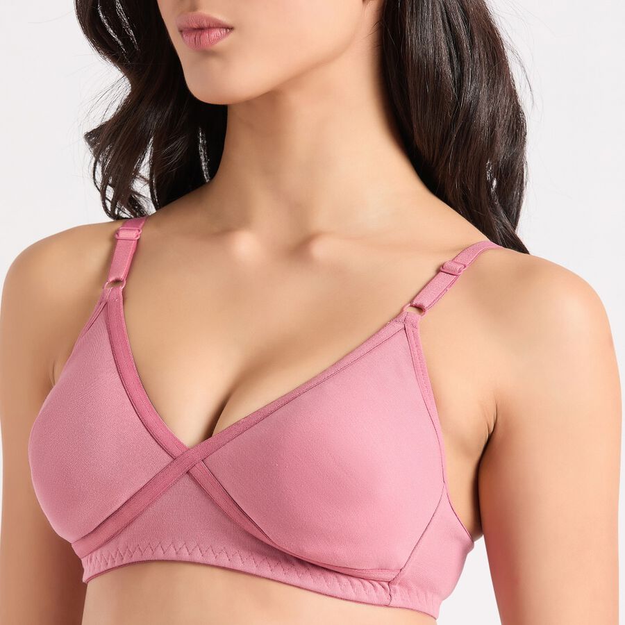 Ladies' Bra, Light Pink, large image number null