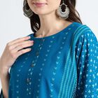 Ladies' Kurta, Teal Blue, small image number null