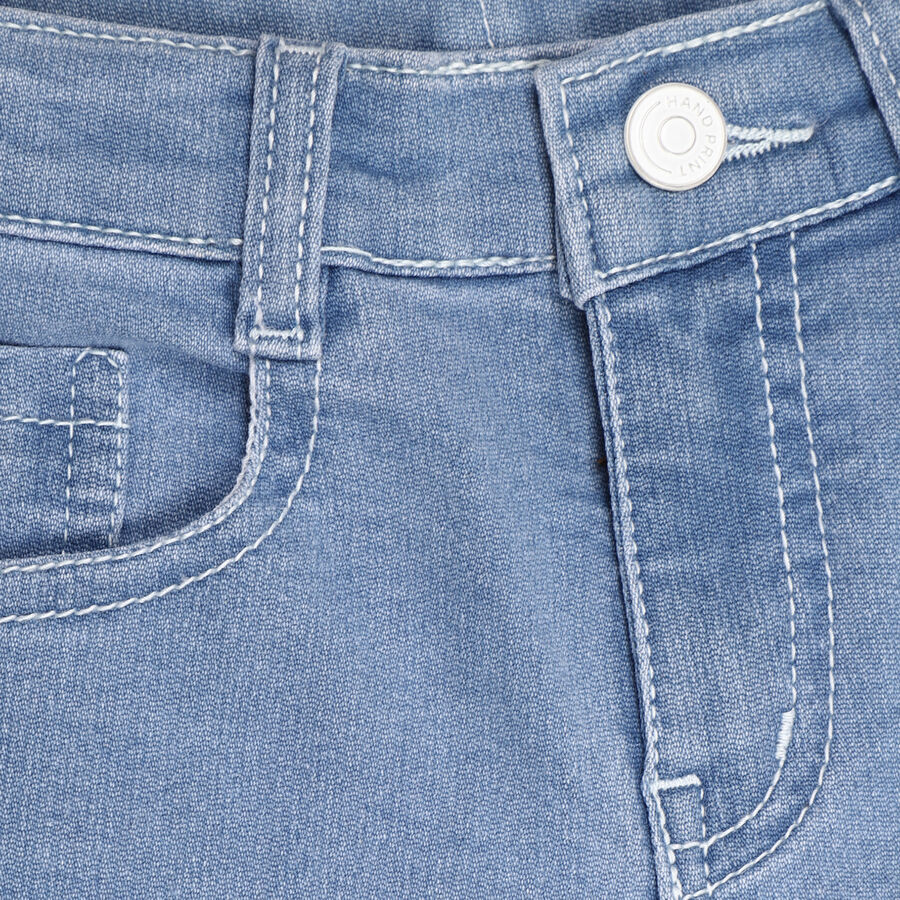 Girls' Jeans, हल्का नीला, large image number null