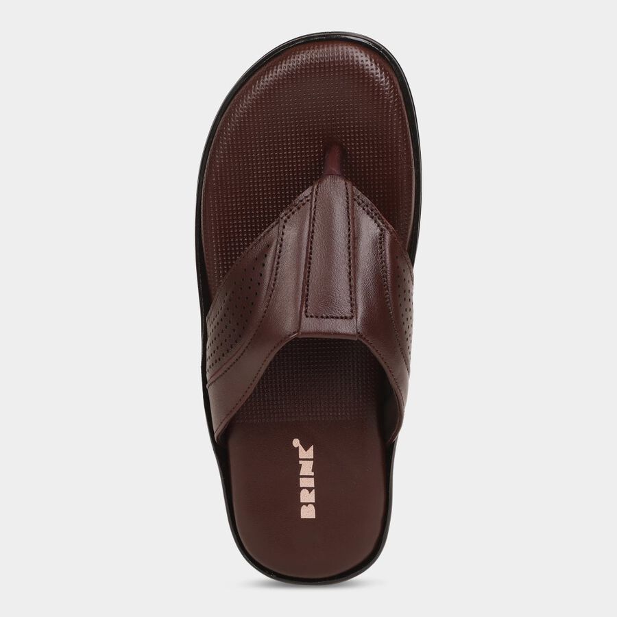 Mens Floater Sandals, भूरा, large image number null