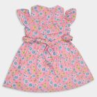 Girls' Cotton Frock, Pink, small image number null