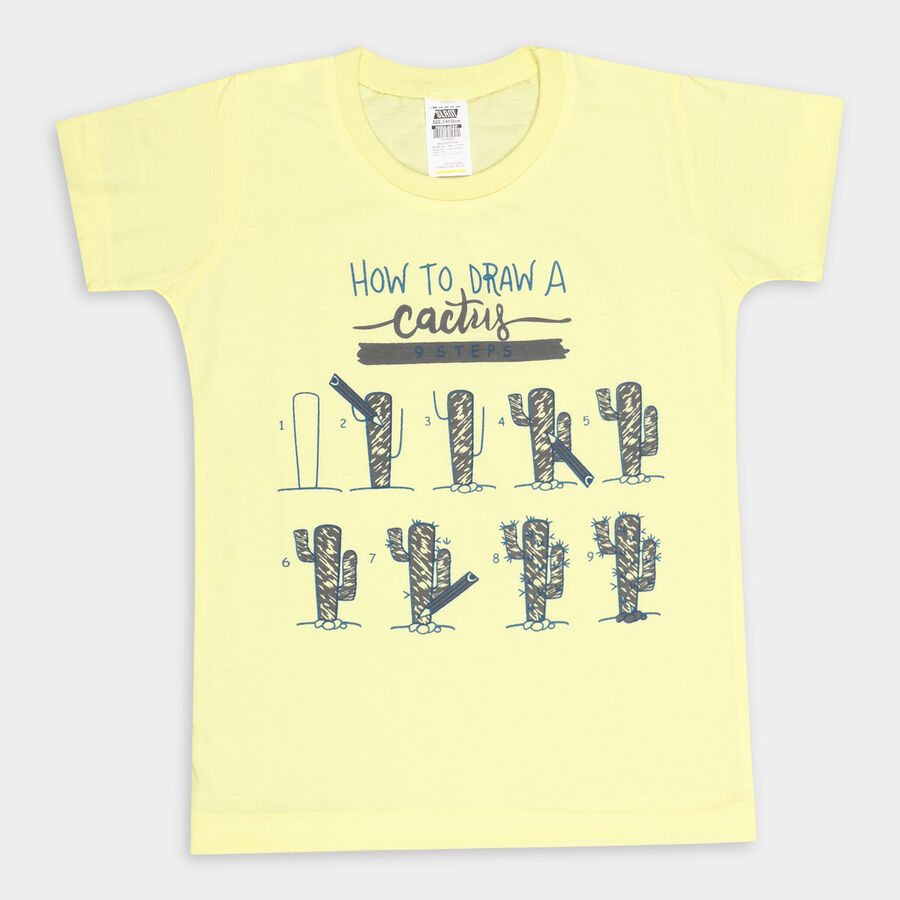 Boys' T-Shirt, Yellow, large image number null