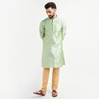 Men's Kurta Pyjama, Light Green, small image number null