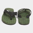 Mens Printed Flip Flops, Green, small image number null