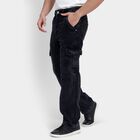 Men's 100% Cotton Jeans, Black, small image number null