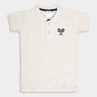 Boys' T-Shirt, Ecru Melange, small image number null