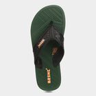 Mens Printed Flip Flops, Green, small image number null