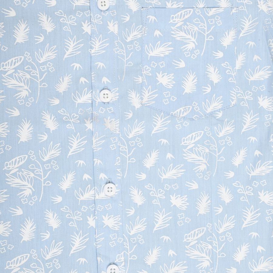 Boys' Cotton Shirt, Light Blue, large image number null