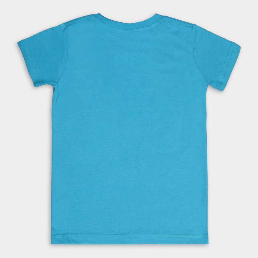 Boys' T-Shirt, Teal Blue, large image number null