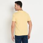 Men's Round Neck Half Sleeves T-Shirt, पीला, small image number null