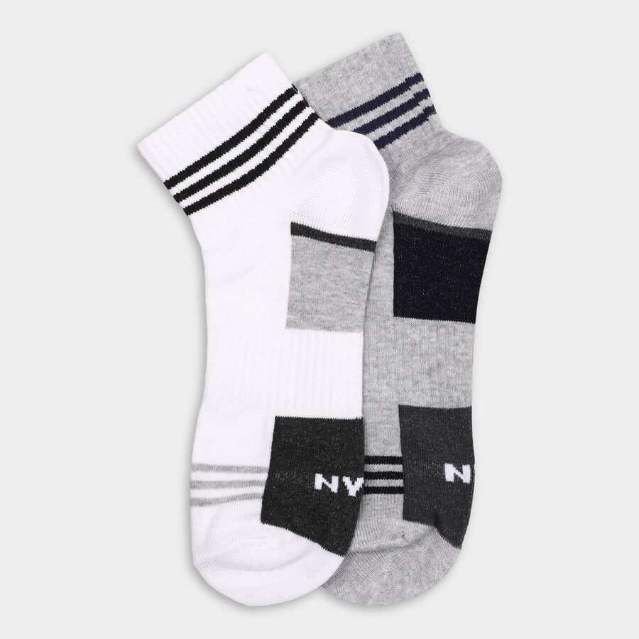 Men's Socks, Melange Light Grey, large image number null