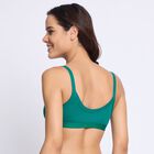 Ladies' Cotton Bra, Dark Green, small image number null