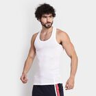 Men's 100% Cotton Vest, White, small image number null