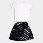 Girls' Cotton Skirt Top, नेवी ब्लू, small image number null