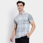 Men's 100% Cotton Collared Half Sleeves T-Shirt, Light Grey, small image number null