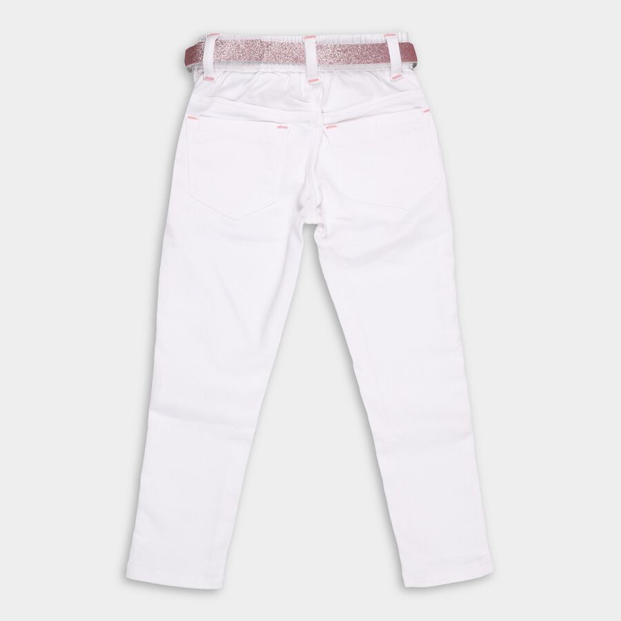 Girl's Jeans, White, large image number null