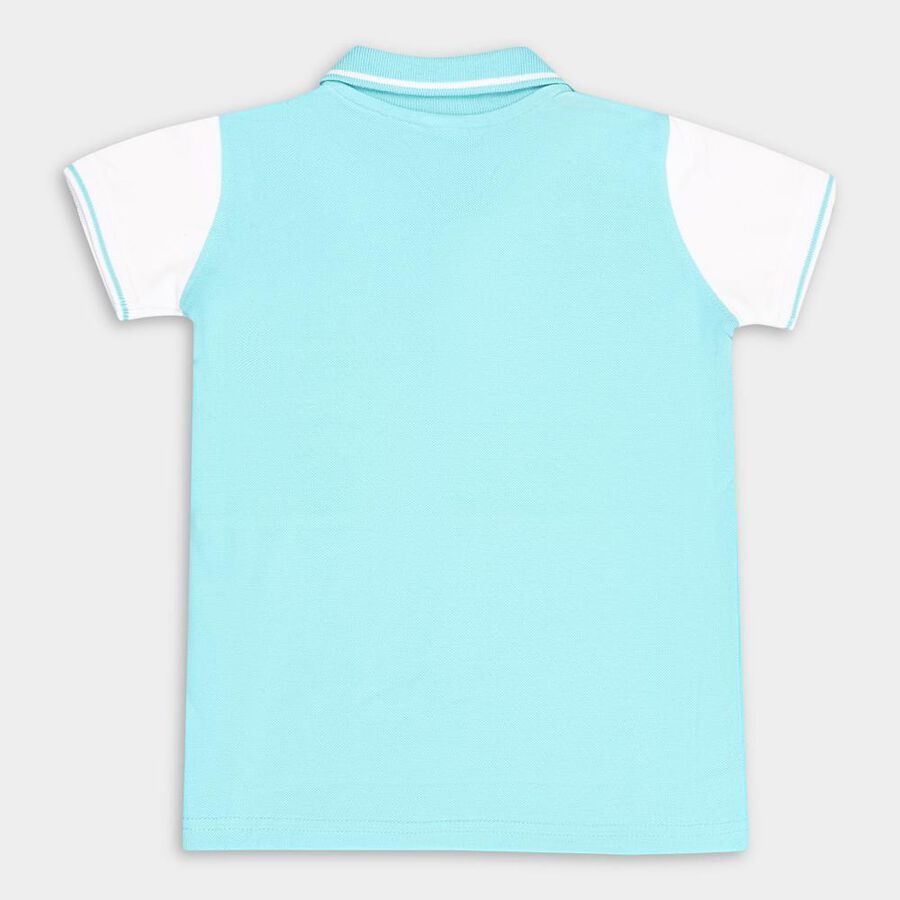 कॉटन टी-शर्ट, हल्का नीला, large image number null