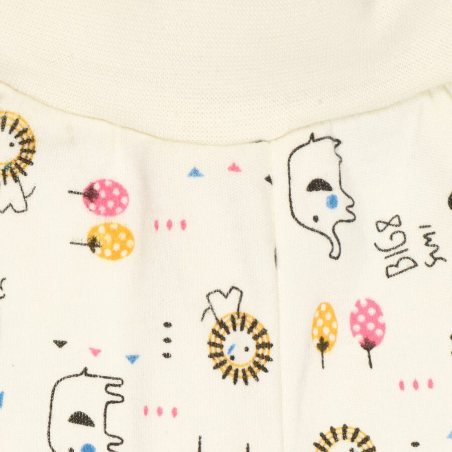 Infants' Cotton Pyjama, White, large image number null