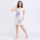 Ladies' 100% Cotton Nighty, White, small image number null