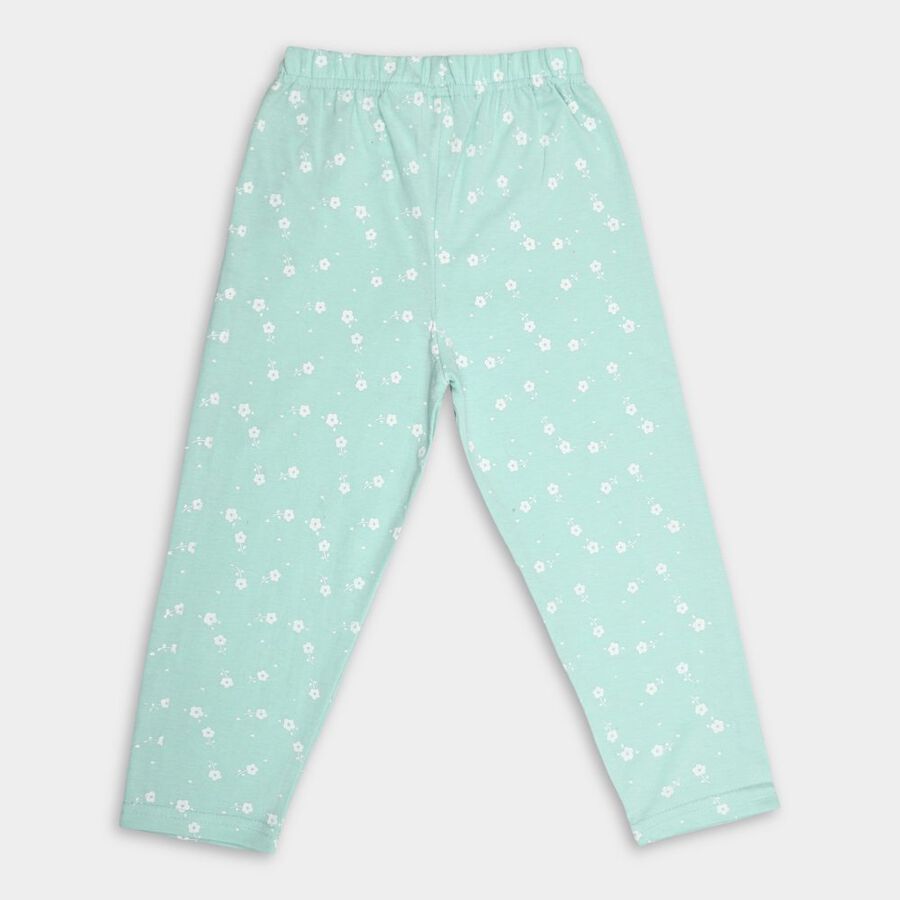 Girls' Pyjama, Light Green, large image number null