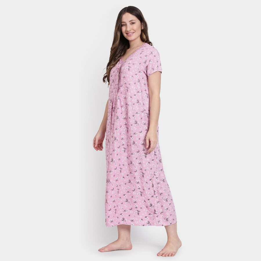 Ladies' Nighty, गुलाबी, large image number null