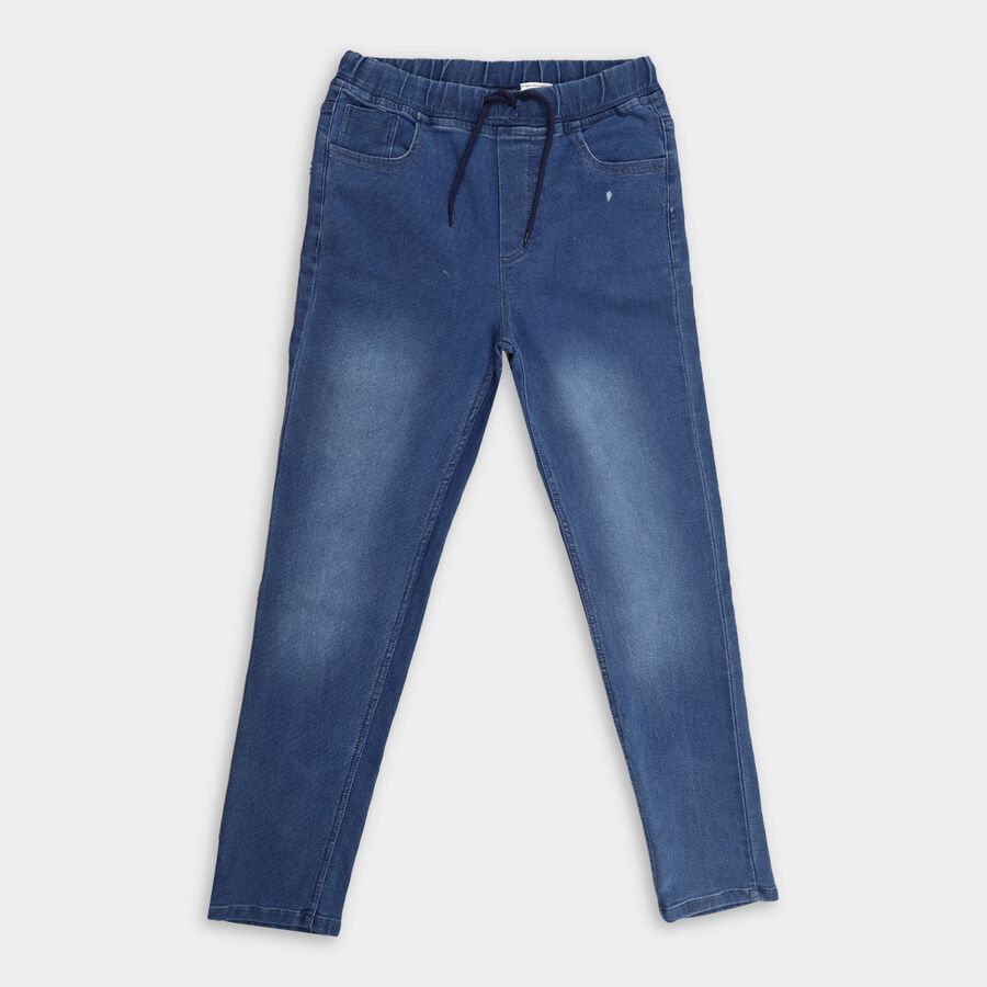 Boy's Jeans, मध्यम नीला, large image number null