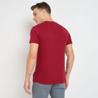 Men's Round Neck Half Sleeves T-Shirt, मरून, small image number null